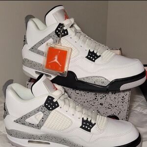 Jordan 4 Retro White Cement Size 10.5 - DS Never Tried On - Air/Nike/Basketball